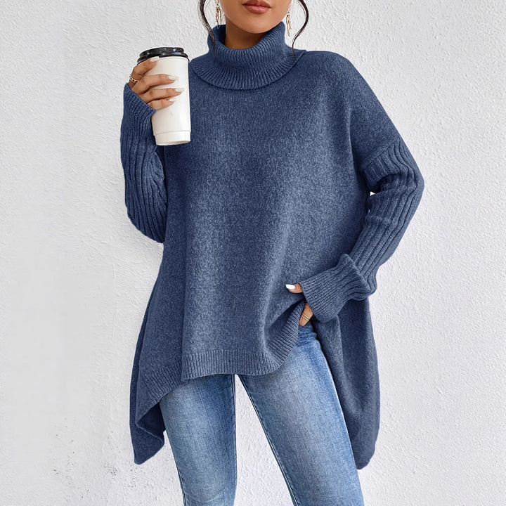 Oversized-Strickpullover mit Rollkragen für Damen – ideal für jeden Tag