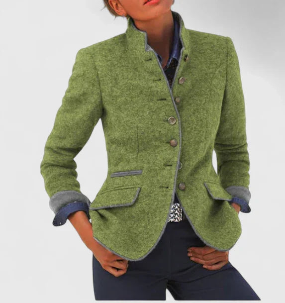 Women’s Tailored Structured Button Blazer