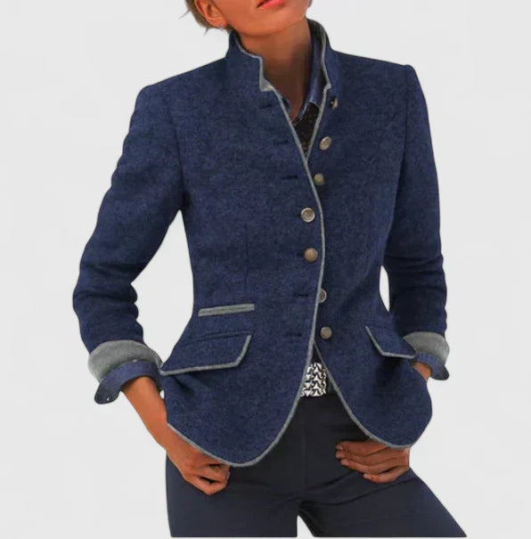 Women’s Tailored Structured Button Blazer