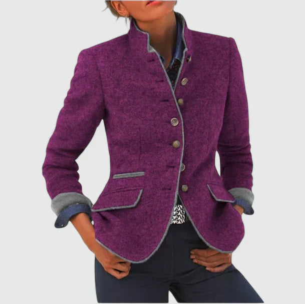 Women’s Tailored Structured Button Blazer