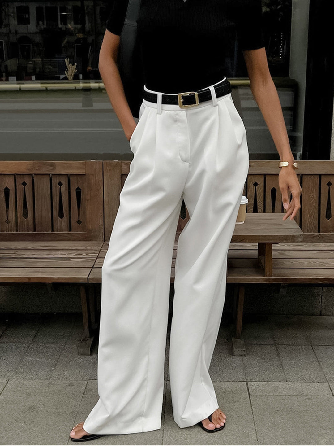 Wide Leg Pants Women’s Trousers in Wide-Leg Fit, Lightweight, Versatile Style