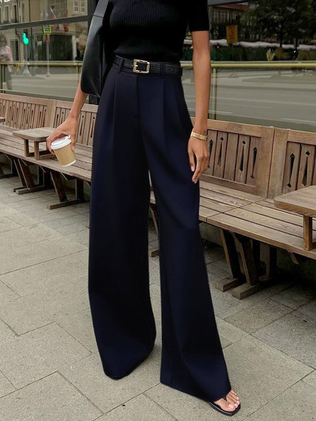 Wide Leg Pants Women’s Trousers in Wide-Leg Fit, Lightweight, Versatile Style