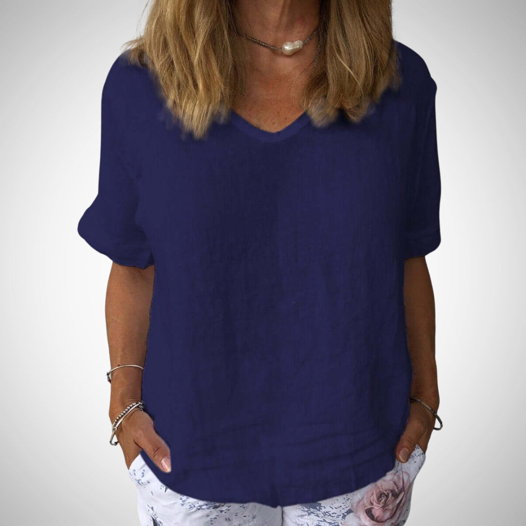 Casual Cotton Top for Women | Breathable, Lightweight, Relaxed Fit