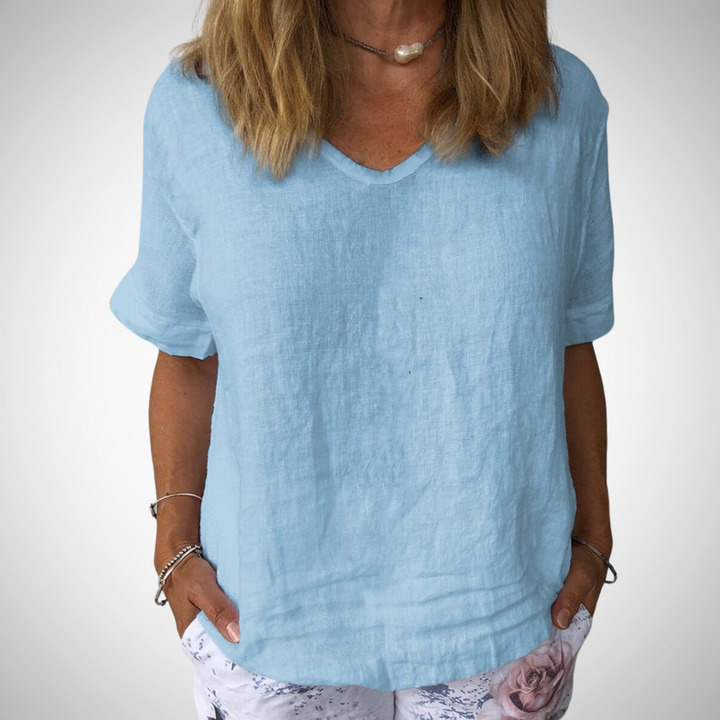 Casual Cotton Top for Women | Breathable, Lightweight, Relaxed Fit