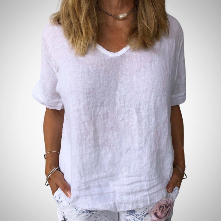 Casual Cotton Top for Women | Breathable, Lightweight, Relaxed Fit