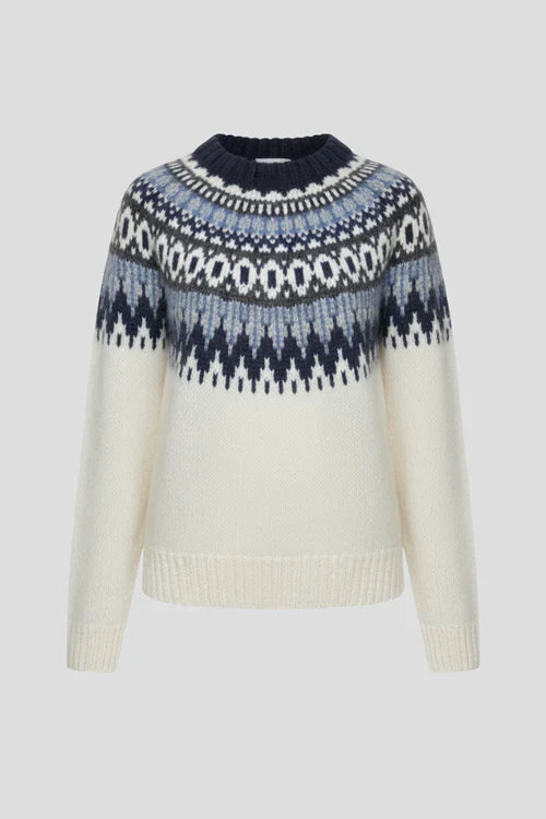 Cozy Women's Fair Isle Knit Sweater