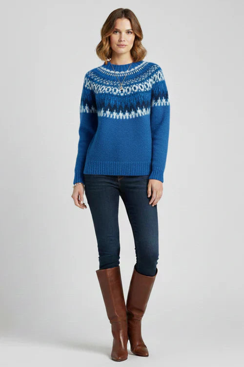 Cozy Women's Fair Isle Knit Sweater