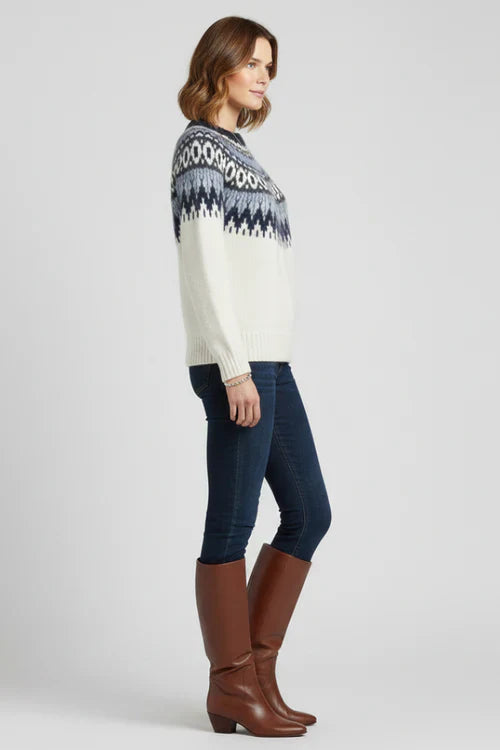 Cozy Women's Fair Isle Knit Sweater