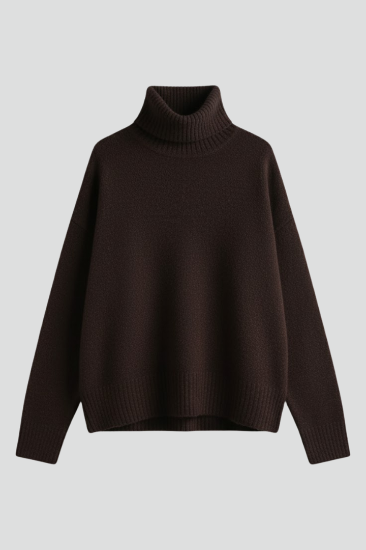 Women's Soft Relaxed Fit Turtleneck Sweater