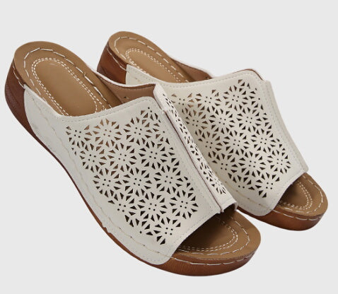 Women’s Slip-On Platform Sandals with Arch Support for All-Day Comfort
