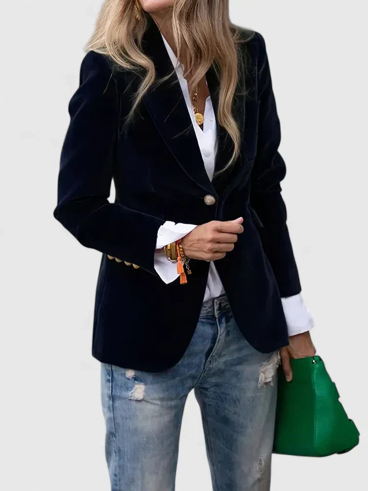 Women’s Tailored Classic Button Blazer Jacket