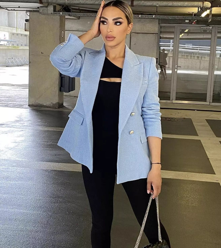 Stylish Women's Fitted Blazer Jacket