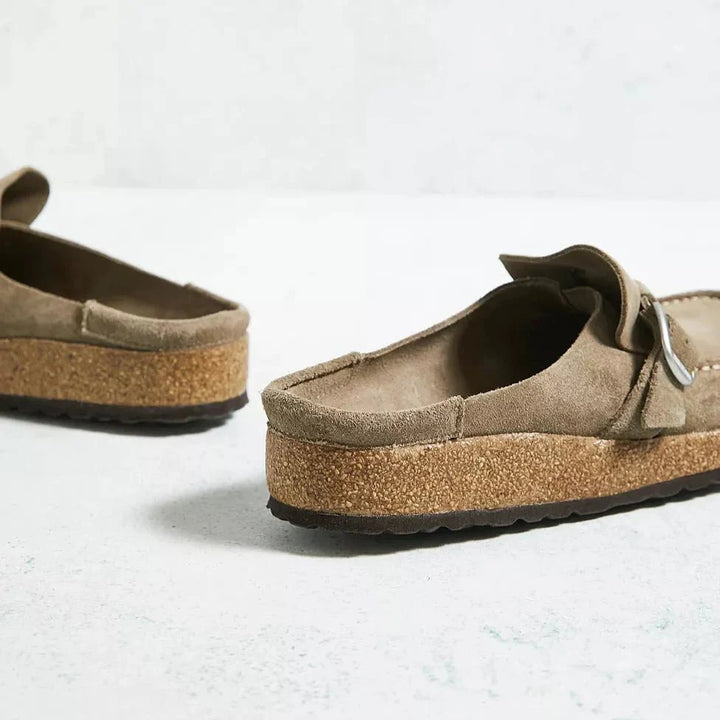 Orthopedic Slip-On Mules | Beige | Comfort shoes