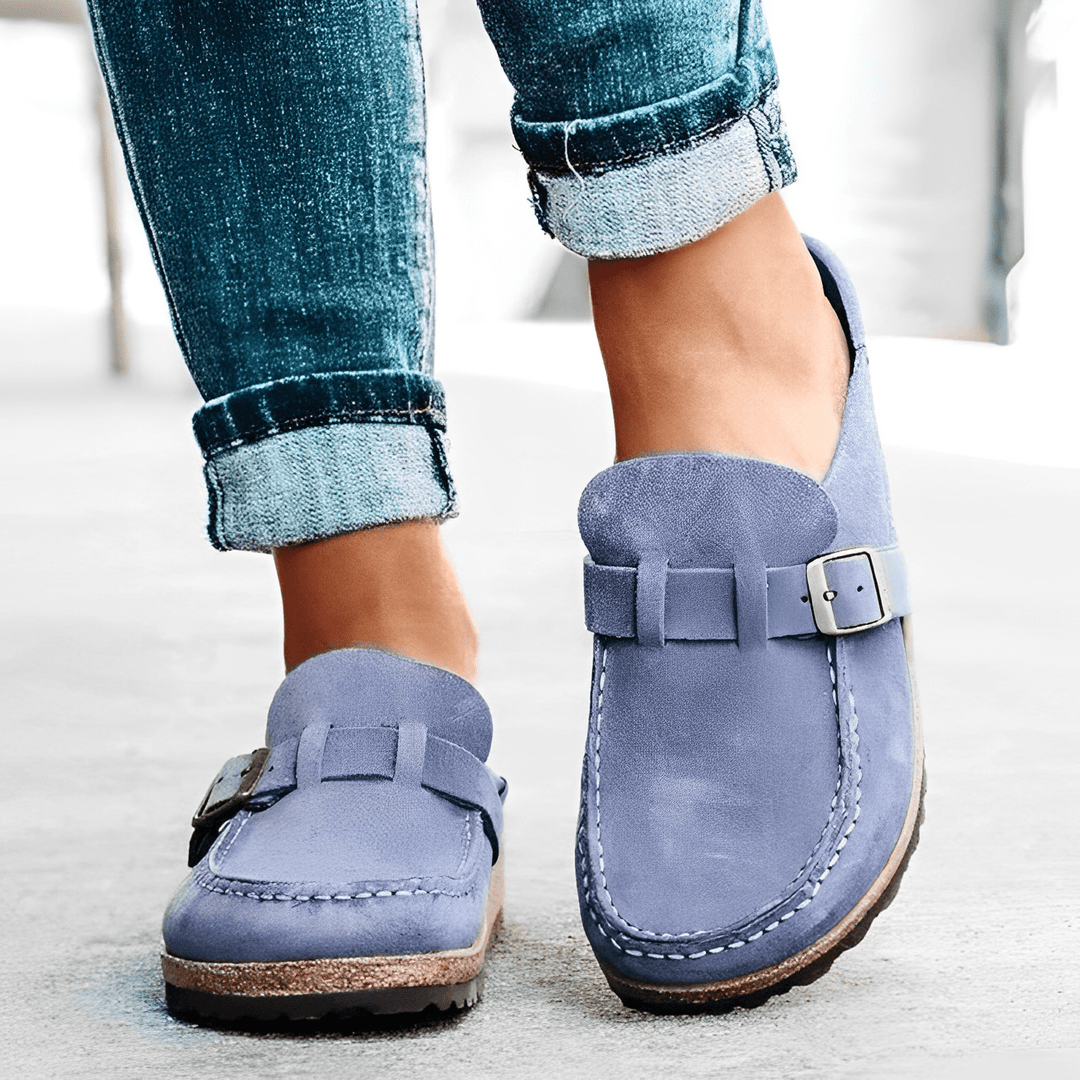 Orthopedic Slip-On Mules | Beige | Comfort shoes