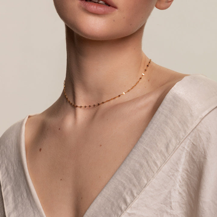 Choker Necklace Women Stainless Steel Adjustable Waterproof