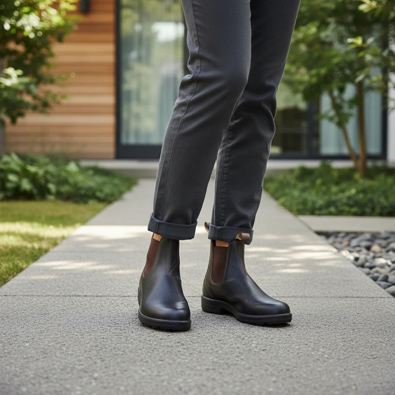 Women’s Chelsea Slip-On Boots with Elastic Side Panels