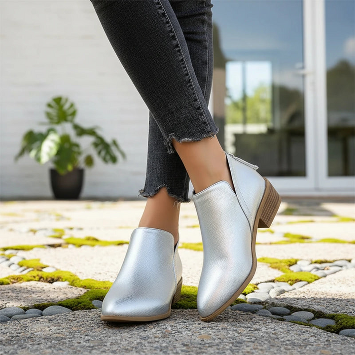 Women’s Comfortable Low-Heel Ankle Boots for Everyday Wear