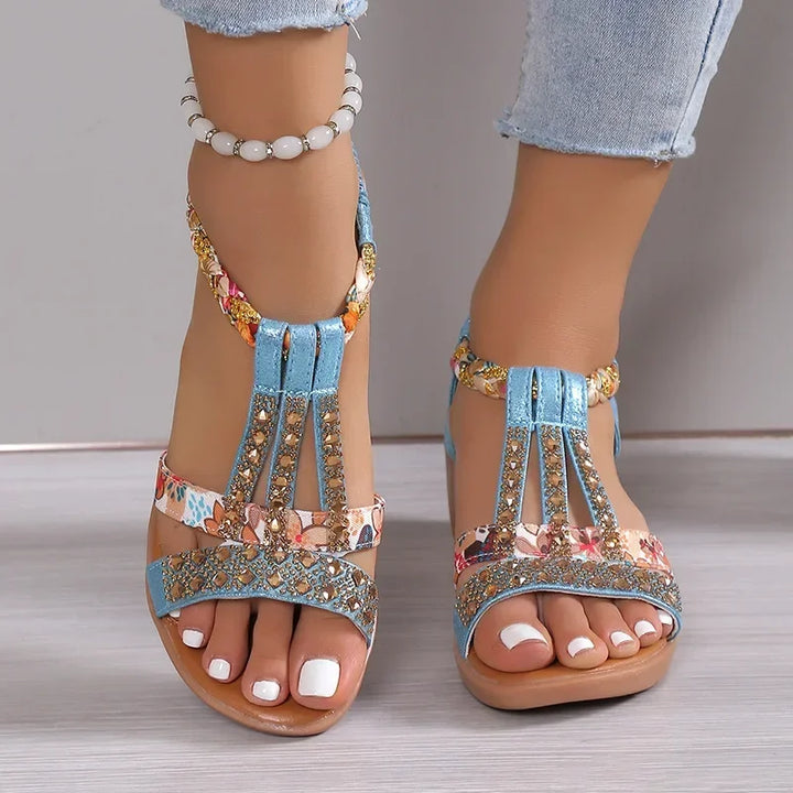 Boho-Chic-Sandalen für Damen | Leichte Riemen