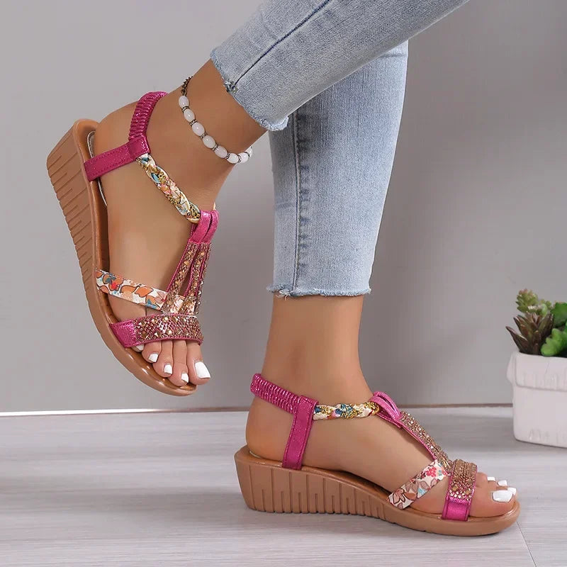 Boho-Chic-Sandalen für Damen | Leichte Riemen