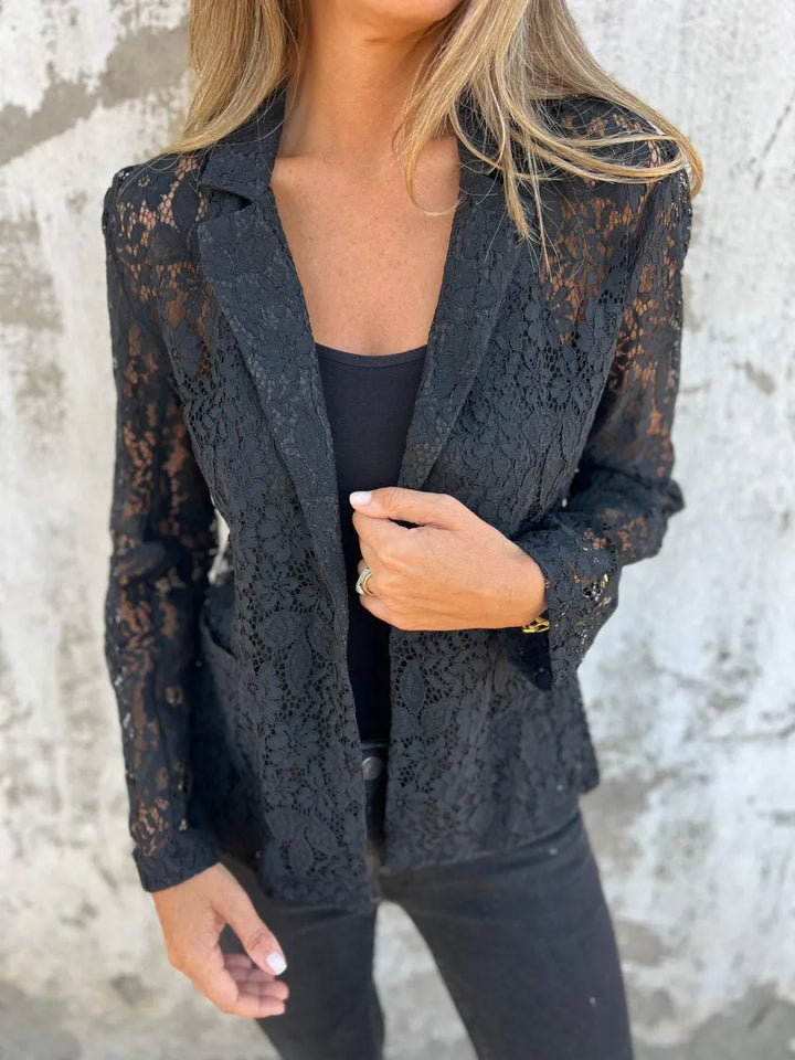 Women’s Lightweight Elegant Lace Blazer Jacket