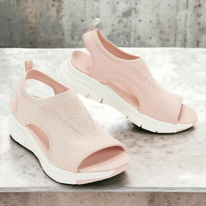 Ortopediske sportssandaler for kvinner med pustende mesh og sklisikker yttersåle for komfort