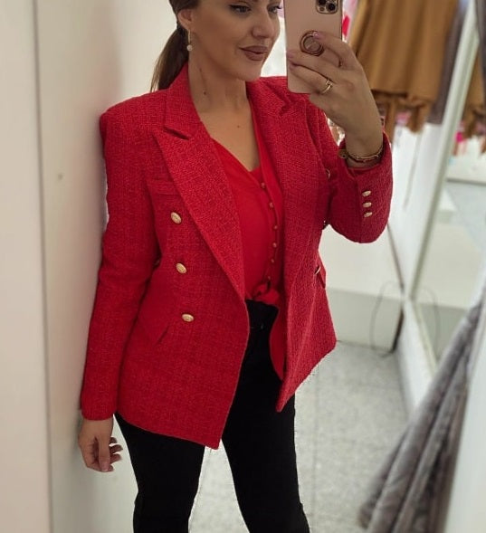 Stylish Women's Fitted Blazer Jacket