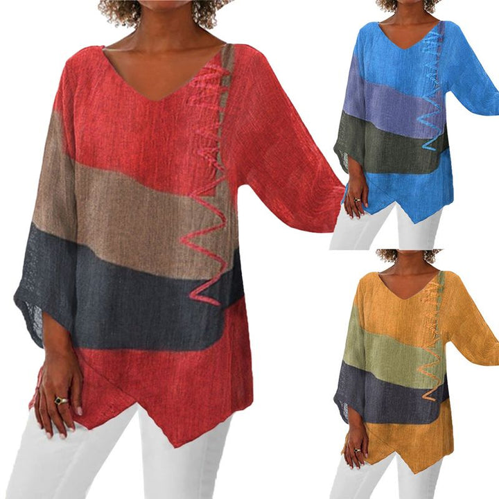 Camicetta elegante da donna con scollo a V: stile versatile e bello