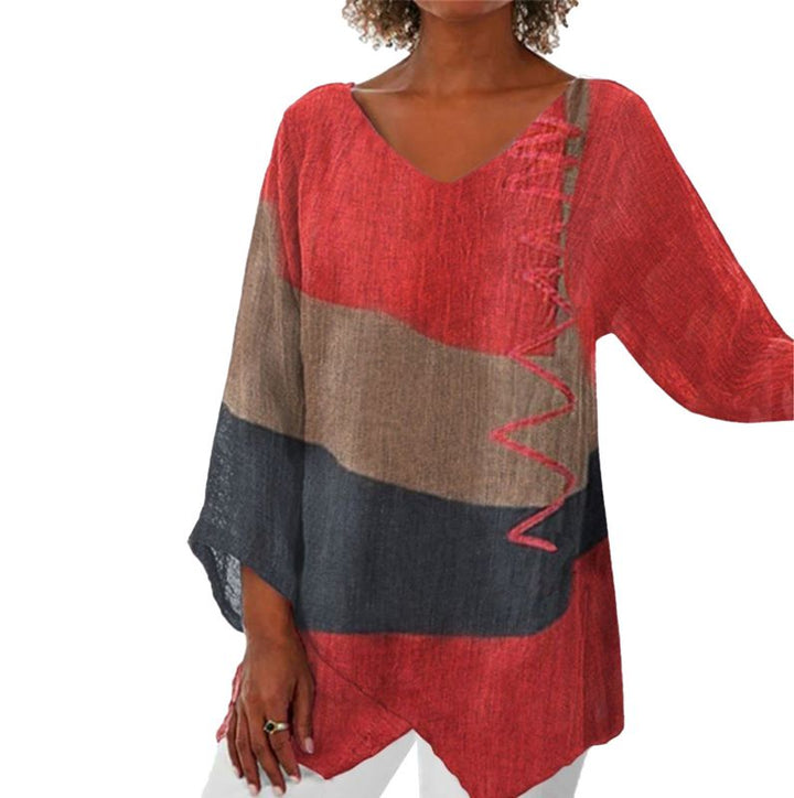 Camicetta elegante da donna con scollo a V: stile versatile e bello