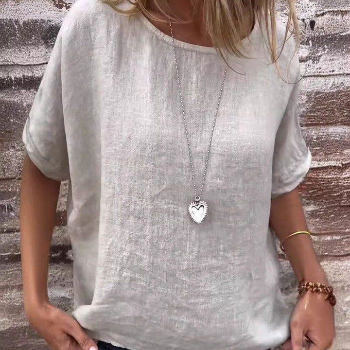 Women's Casual Breathable Cotton Linen Blouse