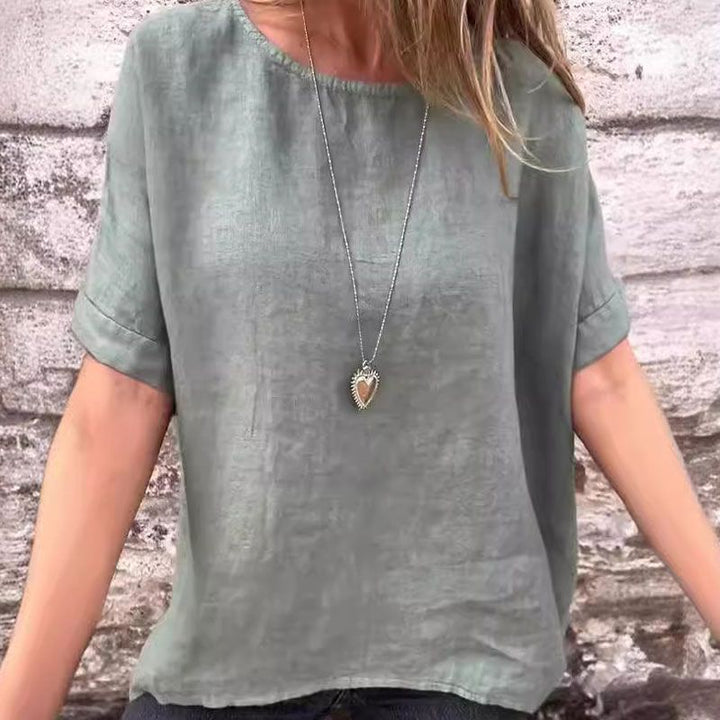 Women's Casual Breathable Cotton Linen Blouse