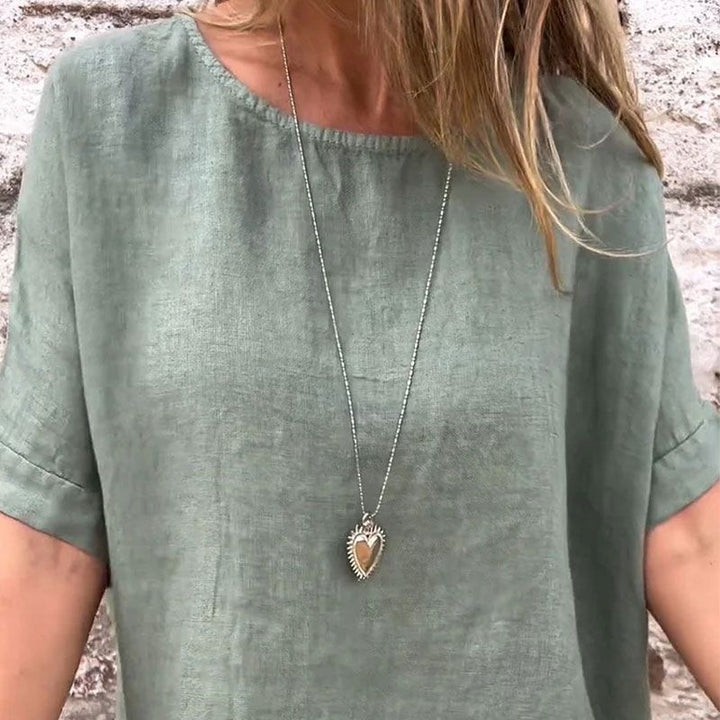 Women's Casual Breathable Cotton Linen Blouse