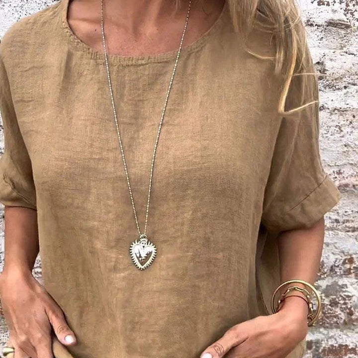 Women's Casual Breathable Cotton Linen Blouse