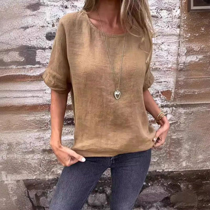 Women's Casual Breathable Cotton Linen Blouse