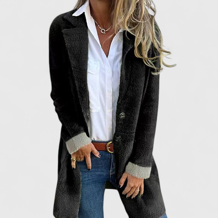 Women's Flattering Mid-Length Knit Blazer