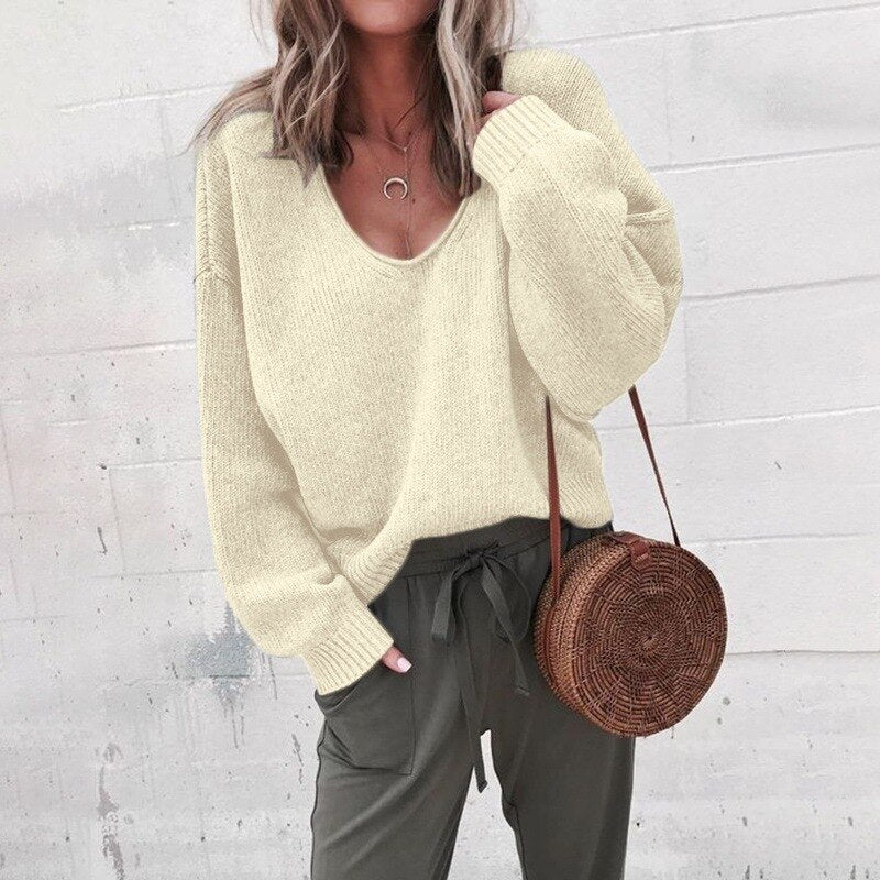 Women's Ultra-Soft Relaxed Fit Knit Sweater